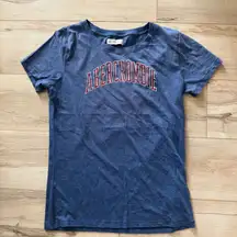 Y2K A&F vintage Abercrombie blue Graphic logo Tee Shirt Size Large