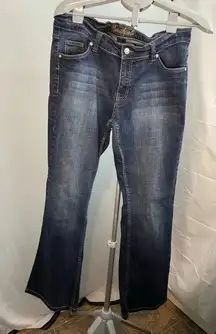 South Pole embroidered‎ pocket y2k flare jeans size 13