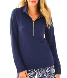 Lilly‎ Pulitzer Womens Outdoor UPF 50+ Skipper Popover 1/2 Zip Sweatshirt Size S