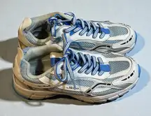 The Mercer Brand The Re-Run Cactus White Blue Mesh Athletic Running Sneakers 8