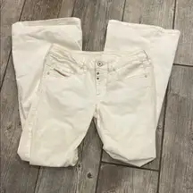 Diesel flared white jeans