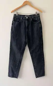 DENIM High Waisted Mom Jeans Size 7/28 Black