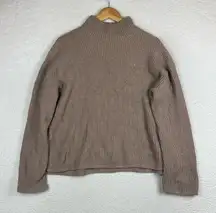 Gap brown tan mockneck sweater 