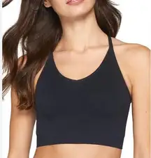 Spiritual Gangster Icon T-Back Sports Bra Black Stretch Size M/L