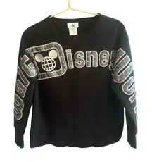 Disney Sparkle cropped crewneck sweatshirt. women's‎ Small. EUC