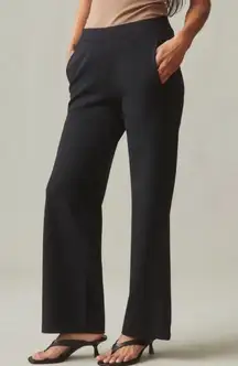 American Giant Womens Ponte Straight Pant Black Pull On 10 minimalist