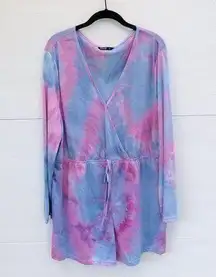 SheIn Curve Tie Dye Romper