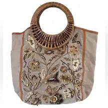 Fossil Beaded Boho Bag