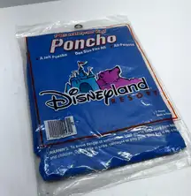 Disneyland Blue Vinyl Poncho