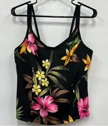 MIRACLESUIT 16D Tropical Floral Tankini Swim Top