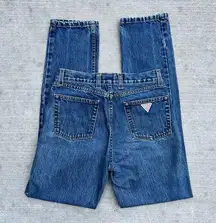 90s Vintage Guess Highwasited Straight Leg Mom Jean Size 27