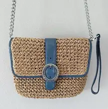 Brighton Dottie Straw Crossbody Bag