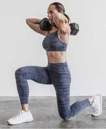 NWT NOBULL Women’s High-Neck Sports Bra - XS - Navy Melange