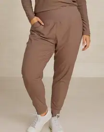 Old Navy Active Women's Brown Powersoft Go Dry High Rise Relaxed Fit Joggers 2X