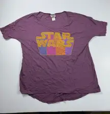 Junk Food Star Wars‎ Graphic Tee Colorful Logo Short Sleeve Top Size M