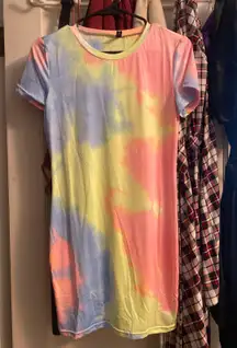 Tie Dye Mini Dress