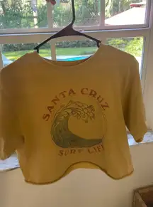 Santa Cruz Surf Life Yellow T Shirt