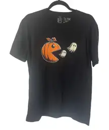 Pumpkin Pac Man Ghost Halloween Shirt L , Boo Ghost Spooky Season NEW