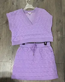Entro Purple Skirt Set