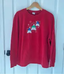 Holiday Editions Snowman Sweatshirt Ugly Christmas Sweater Size XXL Snowflakes