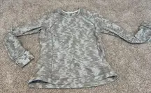 Lululemon Olive Green Long Sleeve Runners Top