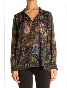 Anthropologie Dolan Peasant Odessa Blouse Paisley Print Size Small