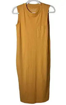 Everlane sleeveless cotton maxi dress. Size: XXS Color: Mustard