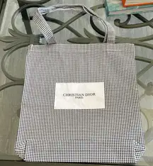 Dior Beaute Houndstooth Tote Bag