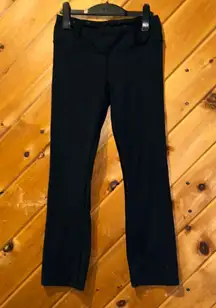 Lululemon black flare leggings with cinch waist