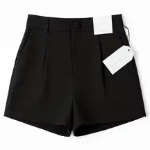 Better Together High Waist Black Tailored Shorts Women’s Size M NWT
