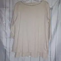 J.Jill Purejill boat neck layered tunic 3/4 sleeve