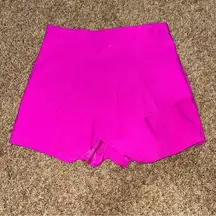 American Threads  dark pink fuschia shorts with cross front skirt appearance