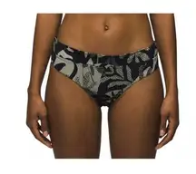 prAna Summer Wave Swimsuit Bottom In Seaside - Women's Size Small Green/black