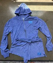 Boys lie Terry purple short sweat set xl xxl