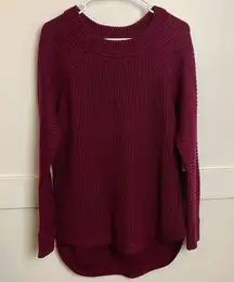 RDI Maroon Hi-Low Pullover Crewneck Sweater