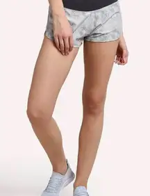Women's Gray Patterned Athletic Shorts