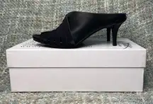 Pedro Garcia Wayle Mid-Heel Woven Leather Sandal in Off-Black