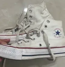 White High-Top Converse Chuck Taylor