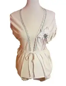 Freelance for Anthropologie boho flower cover up