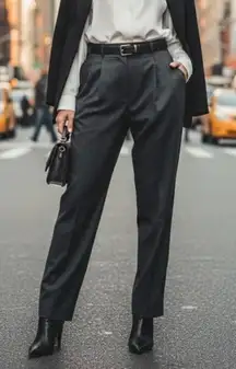 Loro Piana Tasmanian Virgin Wool Dark Gray Trouser Pants