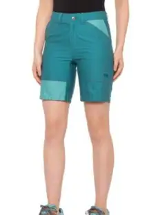 Outdoor Research Teal Quarry Shorts Washed Peacock Athletic Hiking [size 8] New