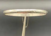 VTG Marked SA Etched Hinge Bangle Braclet Sterling Silver 925 Safety Catch