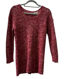 Lucky Brand Wide Knit Sweater with Tie Up Open Back detail Size Small