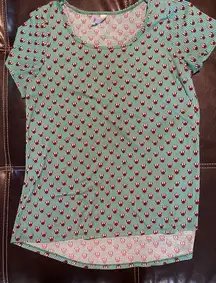 LuLaRoe Minnie Mouse Disney Classic T Top Shirt Green Women's Size Medium