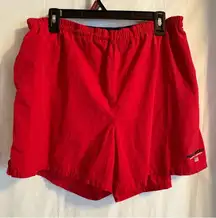 Vtg Polo Sport Ralph Lauren Swim Trunks Shorts Mens Large Red‎ Embroidered Flag