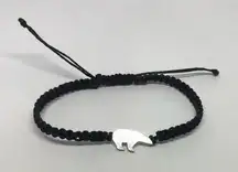Gullsmed Marina Van Dijk Polar Bear Silver Bracelet-NWT