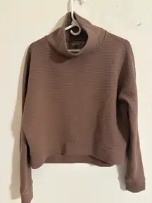 Brown Turtleneck Sweatshirt