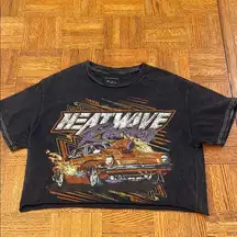 Full Tilt racing graphic crop T-shirt XS