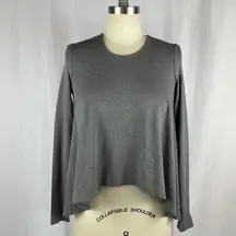 Torn By Ronny Kobo Grey Knit Long Sleeve Top