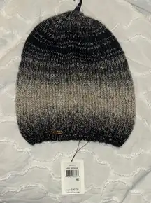 Calvin Klein Black and Brown Knit Beanie